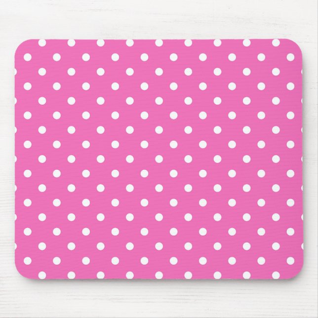 Mousepad bolinhas cor-de-rosa (Frente)