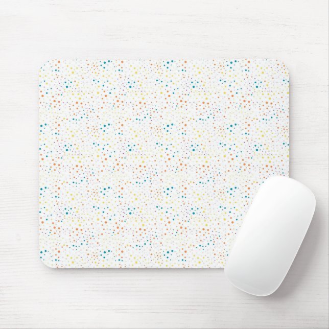 Mousepad bolinhas de cor pastel (Com mouse)