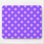 Mousepad Bolinhas de Lilac na periwinkle<br><div class="desc">Bolinhas de Lilac na periwinkle</div>