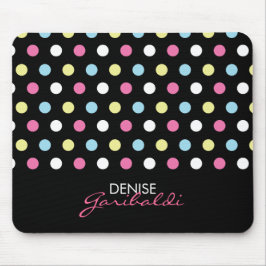 Mousepad Bolinhas de néon modernas à moda personalizadas