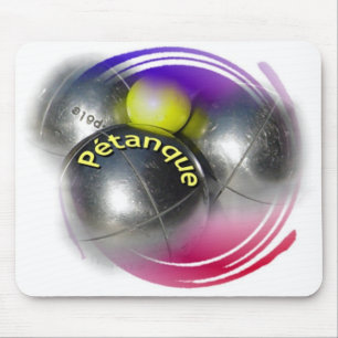 Mousepad Bolinhas de Petanque design metálicas clássicas