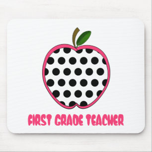 Mousepad Bolinhas de primeiro grau Apple do professor