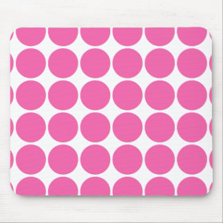 Mousepad Bolinhas do rosa quente do design do impressão do