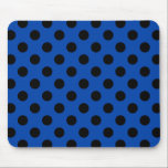 Mousepad Bolinhas pretas de azul real<br><div class="desc">Bolinhas pretas de azul real</div>