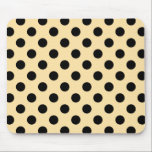 Mousepad Bolinhas pretas em amarelo pálido<br><div class="desc">Bolinhas pretas em amarelo pálido</div>
