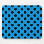 Mousepad Bolinhas pretas em azul-céu<br><div class="desc">Bolinhas pretas em azul-céu</div>