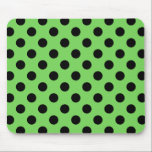 Mousepad Bolinhas pretas no verde limão<br><div class="desc">Bolinhas pretas no verde limão</div>