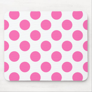 Mousepad Bolinhas rosa a quente