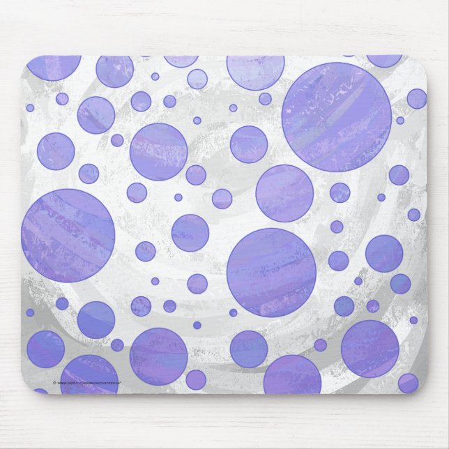 Mousepad Bolinhas solar roxa (Frente)