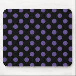Mousepad Bolinhas ultravioletas em preto<br><div class="desc">A cor do ano de Pantone para 2018 é ultravioleta.</div>