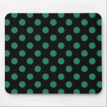 Mousepad Bolinhas verdes e pretas<br><div class="desc">Bolinhas verdes e pretas</div>