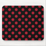 Mousepad bolinhas vermelhas e pretas<br><div class="desc">bolinhas vermelhas e pretas</div>