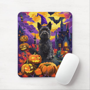 Mousepad Bolinho de Bruxas de Terrier Halloween, escocês Sp