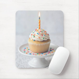 Mousepad Bolo de Aniversário com Vela