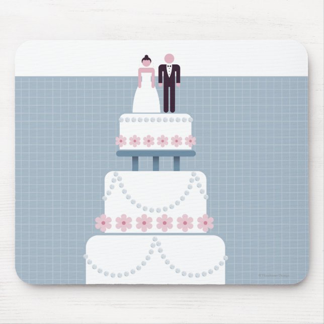 Mousepad Bolo de casamento (Frente)