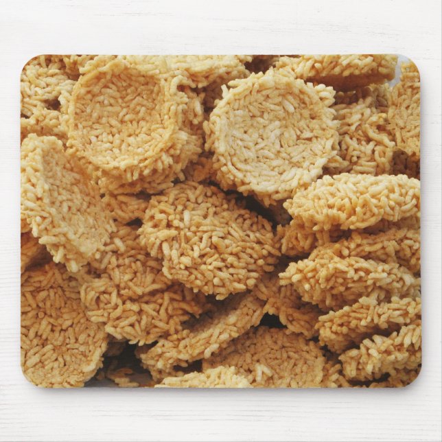 Mousepad Bolos de arroz encharcados ~ Comidas de doçarias a (Frente)