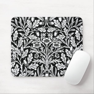 Mousepad Bolotas de Espelho e Oak deixa preto e branco