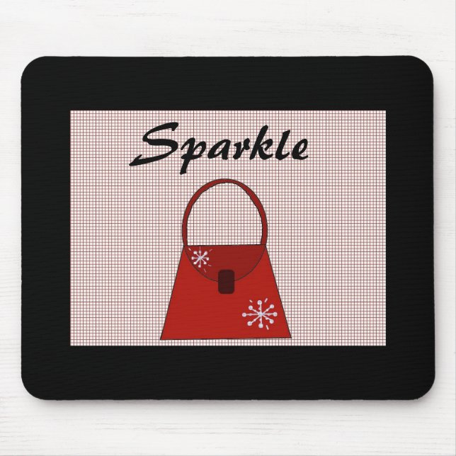 Mousepad Bolsa de Férias Vermelha - Brilho (Frente)