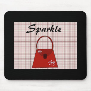 Mousepad Bolsa de Natal Vermelho - Sparkle