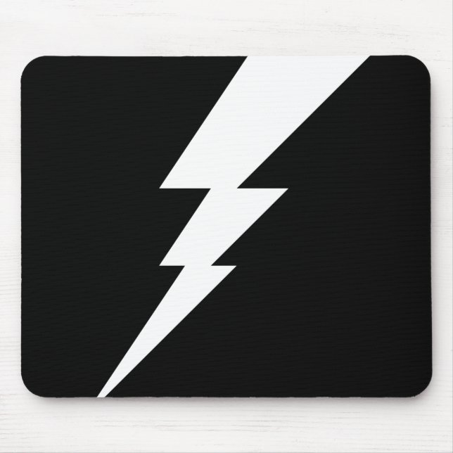 Mousepad Bolt de Relâmpago White Flash (Frente)