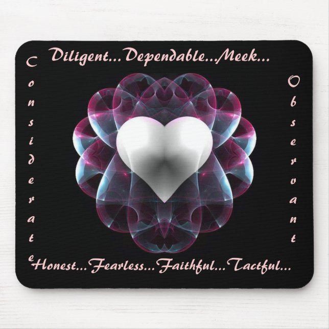 Mousepad bom caráter de b… para sempre… (Frente)