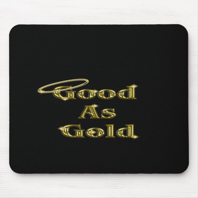 Mousepad Bom como Dourado (Frente)