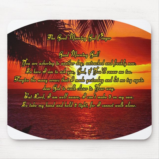 Mousepad Bom dia, deus oradora (Frente)