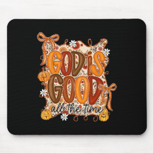 Mousepad Bom é Bom o Tempo Todo Laço Coquete Dia de Ação de