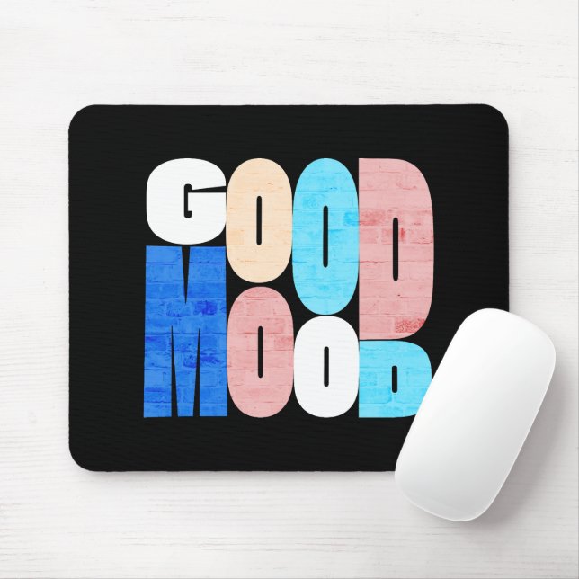 Mousepad "Bom Humor" Vibrações Positivas (Com mouse)