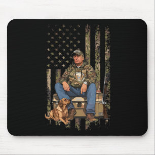 Mousepad Bomba Com Pato Cachorro Aves Aquáticas Caçando Cam