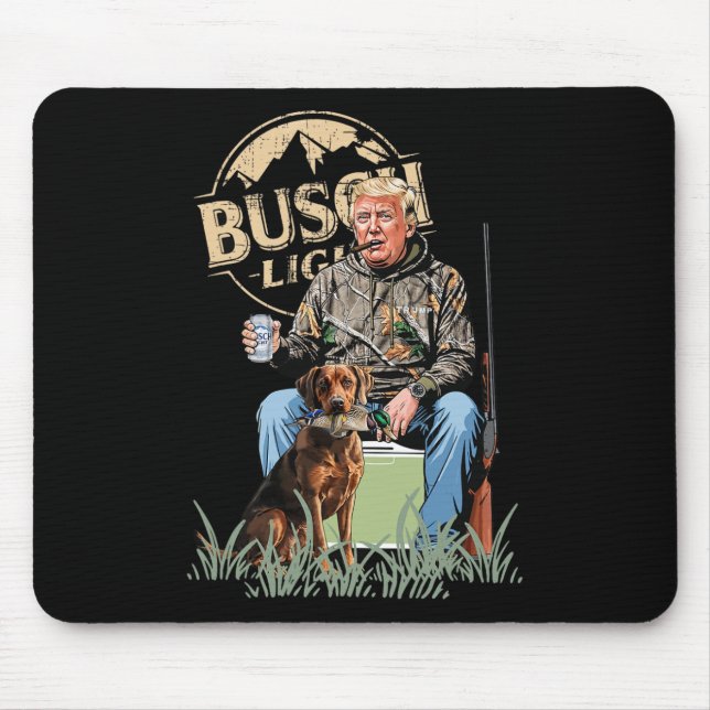 Mousepad Bomba Com Pato Cachorro Aves Aquáticas Caçando Cam (Frente)