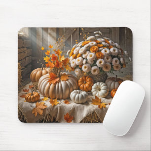 Mousepad Bombas de outono e Mães em Hay Bale