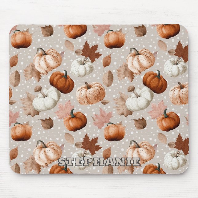 Mousepad Bombas de outono Russas e Folhas de outono (2) (Frente)