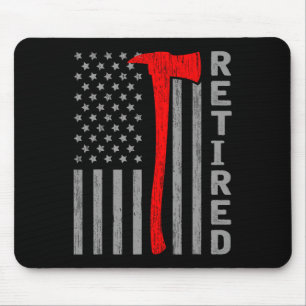 Mousepad Bombeiro Aposentado Engraçado Bandeira Dos EUA Bom
