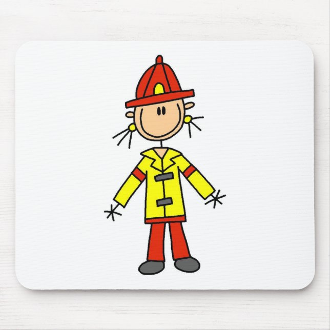 Mousepad Bombeiro Figura de Palito (Frente)