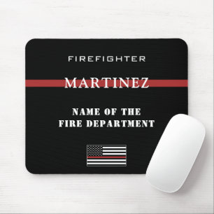Mousepad Bombeiro Personalizado - Thin Red Fire