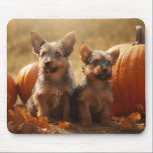 Mousepad Bompkin de sução do outono de Terrier australiano