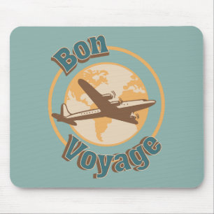 Mousepad Bon Voyage Vamos do design do mundo
