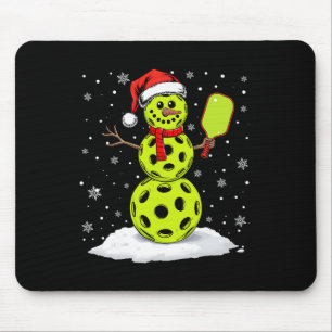 Mousepad Boné de Papai Noel Boneco de Neve Natal Divertido 