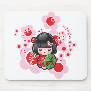 Mousepad Boneca de Kawaii Kokeshi