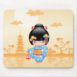 Mousepad Boneca Maiko Kokeshi - Garota Geisha Japonesa Boni