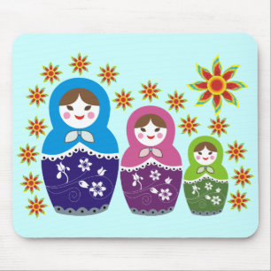 Mousepad Boneca Mousepads. de Matryoshka do russo