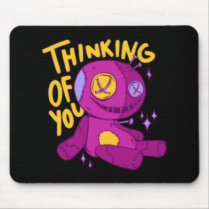Mousepad Boneca Voodoo - PENSANDO EM VOCÊ