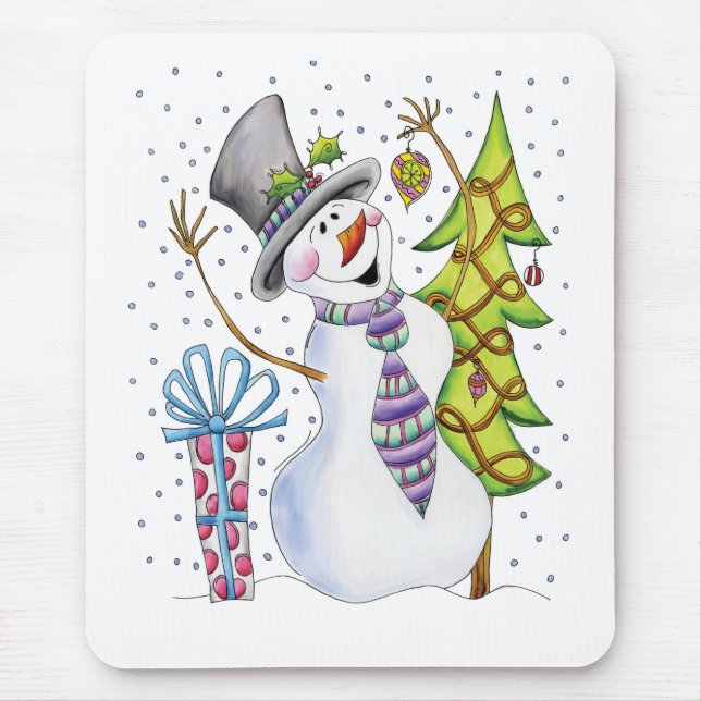 Mousepad Boneco de neve (Frente)