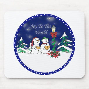 Mousepad boneco de neve caroling