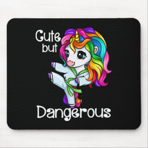 Mousepad Bonita, Mas Perigosa Garota do Unicórnio do Karate