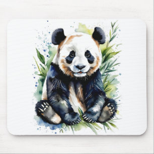 Mousepad Bonita Watercolor Panda Bear