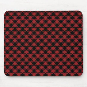 Mousepad Bonita Xadrez Vermelha de Natal