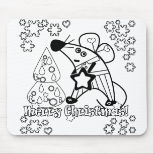 Mousepad Bonitinho de Cartografia do Rato de Símbolo de Nat