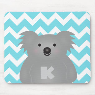 Mousepad Bonito, Austrália Bebê Koala Bear Monograma